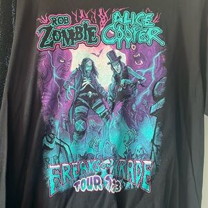 Rob zombie / Alice cooper shirt